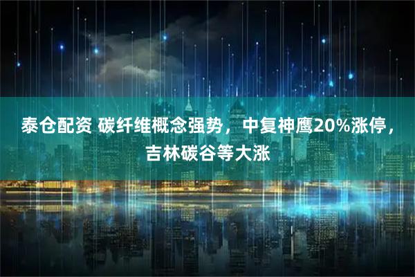 泰仓配资 碳纤维概念强势，中复神鹰20%涨停，吉林碳谷等大涨